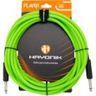 Cabo Para Instrumento Hayonik Player P10 x P10 5m Verde Cabo Para Instrumento Hayonik Player P10 x P10 5m Verde