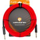Cabo Para Instrumento Hayonik Player P10 x P10 5m Vermelho Cabo Para Instrumento Hayonik Player P10 x P10 5m Vermelho