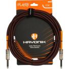 Cabo Para Instrumento Têxtil Hayonik Player P10 3m Marrom Cabo Para Instrumento Têxtil Hayonik Player P10 3m Marrom