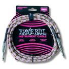 Cabo para Instrumentos Ernie Ball Textil P10/P10 3,5m 10ft