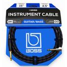 Cabo para Instrumentos P10/P10L 4.5 metros Boss BIC-15A Cabo para Instrumentos P10/P10L 4.5 metros Boss BIC-15A