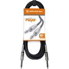 Cabo Para Instrumentos P10 x P10 10m PLAYER Preto HAYONIK Cabo Para Instrumentos P10 x P10 10m PLAYER Preto HAYONIK