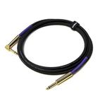 Cabo para instrumentos TECNIFORTE -- 3,05 metros P10 X P10 90º -- Reto / "L" Ouro -- Série HIGH CLEAR