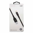 Cabo para iPhone USB 120cm Preto 5 Anos de Garantia