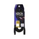 Cabo para Microfone Ninja 20FT 6,10 Metros LW 0,20 mm XLR M XLR F Preto Santo Angelo Cabo para Microfone Ninja 20FT 6,10 Metros LW 0,20 mm XLR M XLR F Preto Santo Angelo