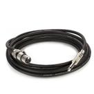 Cabo Para Microfone Xlr Fêmea X P10 Macho Preto 4M