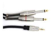 Cabo Para Som P2 Stereo X 2 P10 Mono 2m Qualidade Star Cable - Starcable