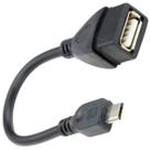 Cabo Para Transferir Dados USB-A Femea Otg USB Conexão Micro 5 Pinos 2.0