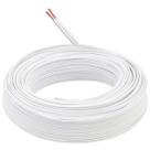 Cabo Paralelo Flexível 14 AWG Branco 100m Telecam