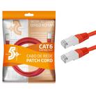 Cabo Patch Cord Cat6 Ftp Vermelho 2 Metros