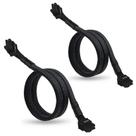 Cabo PCIe YezRiler de 8 pinos ATX para PCIe macho 63 cm, pacote com 2