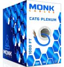 Cabo Plenum MONK CABLES CAT6 305m UTP 23AWG 550MHz Azul