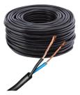 Cabo Pp 2x2,5mm Rolo 50 Metros Fio Elétrico Comando Elétrico bomba dagua Preto Cabo Pp 2x2,5mm Rolo 50 Metros Fio Elétrico Comando Elétrico bomba dagua Preto