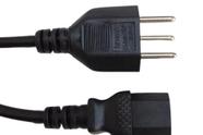 CABO PP 3 x 0,75 MM² COM 5,00 M COM PLUGUE 10 A e FÊMEA IEC C15