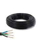 Cabo PP Alucobre 4x1,5mm - Rolo 100 Metros Preto Cabo PP Alucobre 4x1,5mm - Rolo 100 Metros Preto