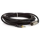 Cabo Profissional XLR Macho para P2 Macho Estereo - 1 Metro