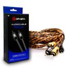 Cabo RCA 100% Cobre 5M Trançado Profissional Ophera Phantom