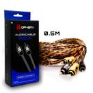 Cabo RCA 100% Cobre OFC 0,5M Trançado Profissional Ophera Phantom