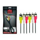 CABO RCA 3 x 1,5mm TV AUDIO E VIDEO COM 1,5M - PIX