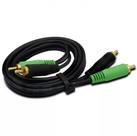 Cabo Rca 4mm 1 Metro 1m Pontas Blindadas - Tech One
