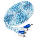 Cabo Rca 5 Metros Dupla Blindagem Cobre 5m Blindado Azul 5mm Cabo Rca 5 Metros Dupla Blindagem Cobre 5m Blindado Azul 5mm