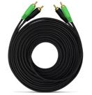 Cabo Rca 5 Metros Prime Flexível Preto Emborrachado Tech One
