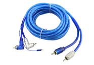 Cabo RCA 5m Injetado azul BULLZ AUDIO BULLZ5MT Cabo RCA 5m Injetado azul BULLZ AUDIO BULLZ5MT