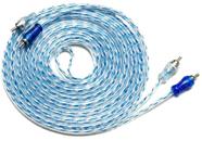 Cabo rca espiral 5 metros cristal injetado prata e azul Cabo rca espiral 5 metros cristal injetado prata e azul