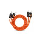 Cabo rca kx3 1mt laranja flexivel Cabo rca kx3 1mt laranja flexivel