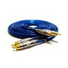 Cabo rca prime plug metal 5 mm transp azul 5 metros swart Cabo rca prime plug metal 5 mm transp azul 5 metros swart