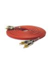 Cabo RCA Technoise Blindado 400 Pro 5mm 5M Vermelho Cabo RCA Technoise Blindado 400 Pro 5mm 5M Vermelho