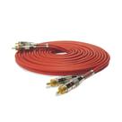 Cabo rca technoise blindado 400 pro 5mm vermelho - 5m