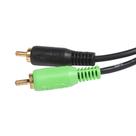 Cabo RCA Technoise Series 100 5,00 Metros 4 MM Conector PVC 90 Graus