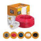 Cabo Rede 50m Furukawa Soho Plus Cat6 Vermelho + 10 Conector