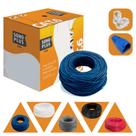 Cabo Rede Cat6 100 Metros Azul Furukawa + 20 Con + 20 Capa