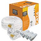 Cabo Rede Furukawa Soho Plus Cat6 50m Branco + 20 Conec Capa