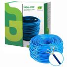 Cabo Rede Utp 100 Cobre Cat6 Gts Network Azul 305 Metros