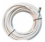 Cabo Rg6 Branco 10Metros Coaxial Antena Tv Crimpado - OFERTA ( Cód A2)