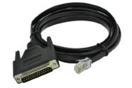 Cabo RiteAV DB25 para modem/console RJ45 72-3663-01 compatível Cabo RiteAV DB25 para modem/console RJ45 72-3663-01 compatível
