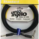 Cabo Santo Angelo Angel Textil Ltx P10XP10 10ft Plug L 3,05m Preto