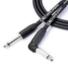Cabo santo angelo guitarra 0,20mm preto conector p10+p10l ninja cable 10ft 3,05m