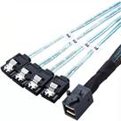 Cabo Sas 12g Sff-8643 Para 4 Sata 7 Pinos - 1m