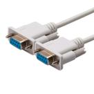 Cabo Serial DB9 F x DB9 F - 1.3 metro - Branco - GV CBE006 Cabo Serial DB9 F x DB9 F - 1.3 metro - Branco - GV CBE006