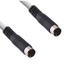 Cabo Serial RS-232 Visca Mini Din 8 Pino Manga 6x26 de 12mts