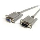 Cabo serial StarTech.com 25 pés DB9 macho para DB9 fêmea cinza
