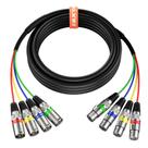 Cabo Snake EBXYA de 4 canais XLR macho para fêmea 4,5 m