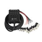 Cabo Snake PRORECK XLR de 12 canais de 25 pés para gravação ao vivo
