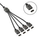 Cabo splitter argb 1 para 4 saídas 3 pinos 5v p/ fans e led Cabo splitter argb 1 para 4 saídas 3 pinos 5v p/ fans e led