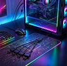 Cabo Splitter Led Fan 1x4 4 Pinos 30cm Divisor Extensor Placa Mae Gabinete Cooler Ventoinha Gamer 12v