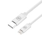 Cabo Symetric Branco compatível com Lightning Tipo C 1,5M Gshield